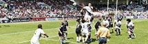 rugby TOP 14 : match à la maison du Stade Toulousain contre l'Aviron Bayonnais