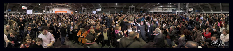 meeting de François Bayrou (UDF) durant la campagne électorale